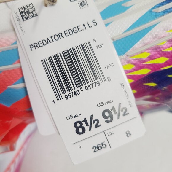 NEW Adidas Predator Edge.1 Low SG Soccer Cleats GW1014 Size 8.5 White main image 9